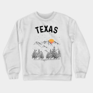 Texas State Vintage Retro Crewneck Sweatshirt